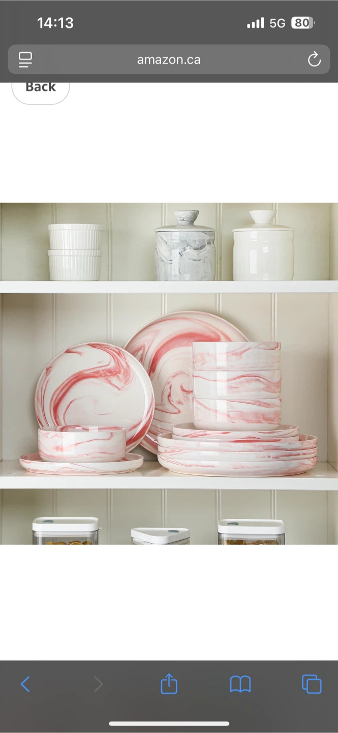 Pink Dish Set