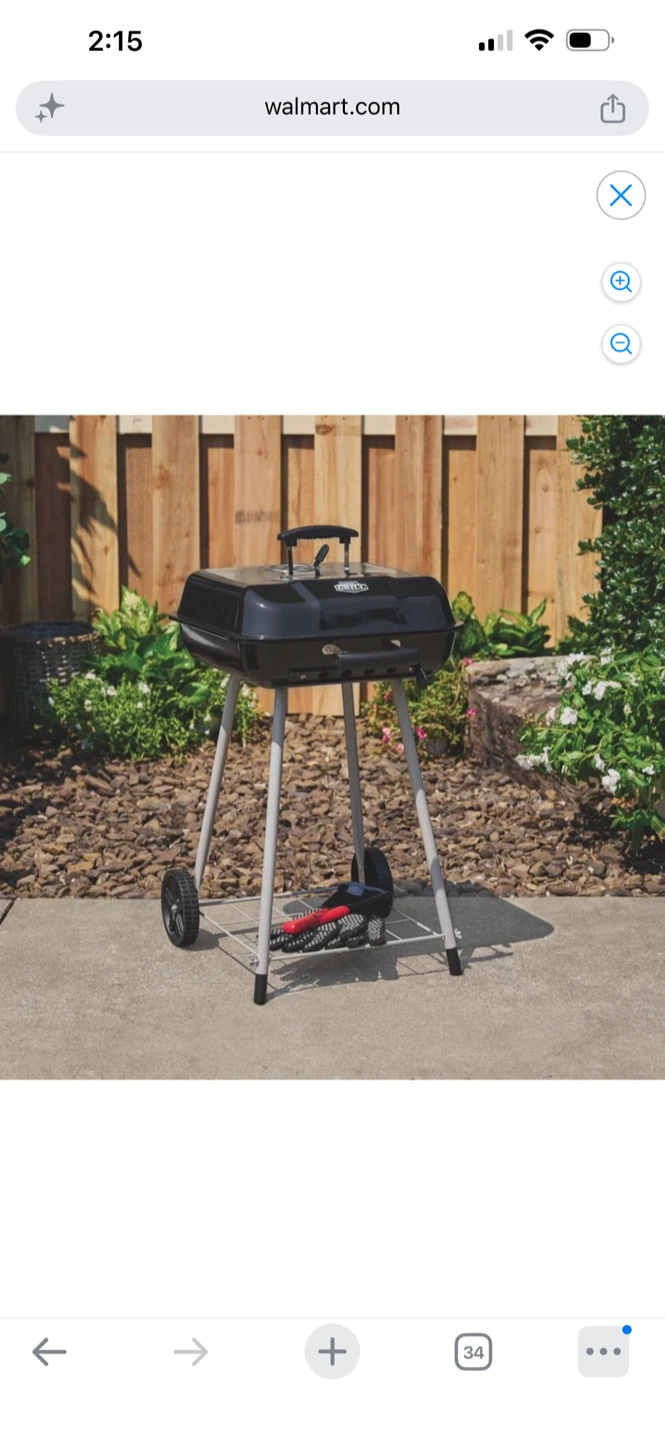 Outdoor Charcoal Grill – Used Once - photo 3