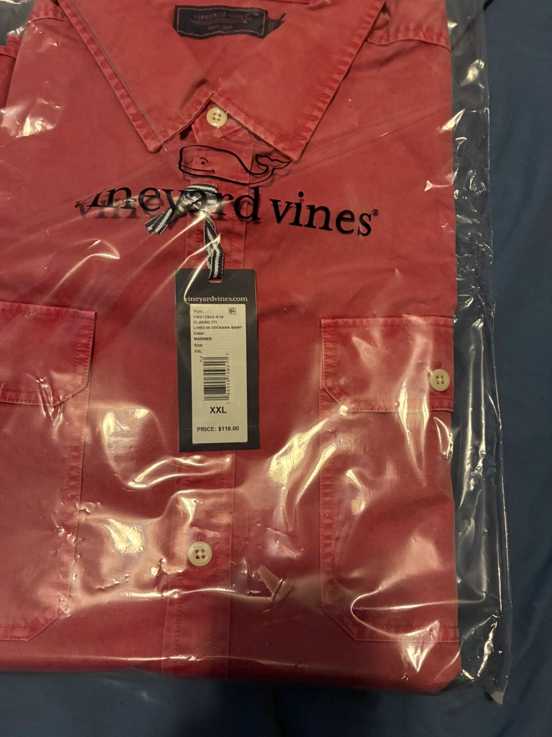 Vineyard Vines Lived-In Dockman Shirt XXL - photo 3