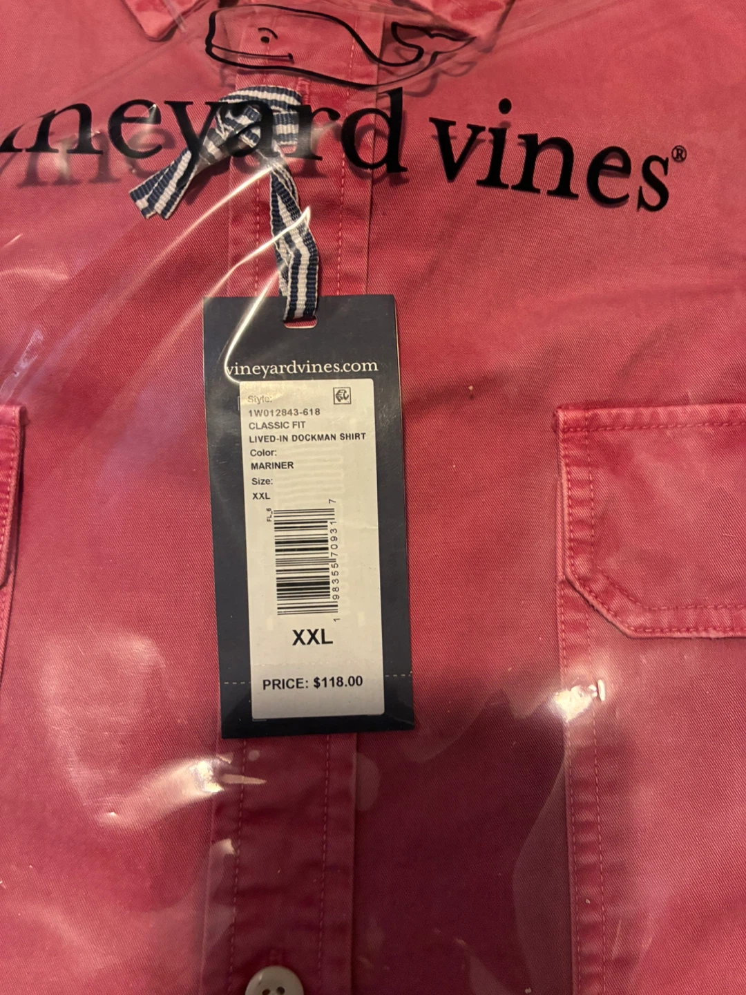 Vineyard Vines Lived-In Dockman Shirt XXL - photo 4