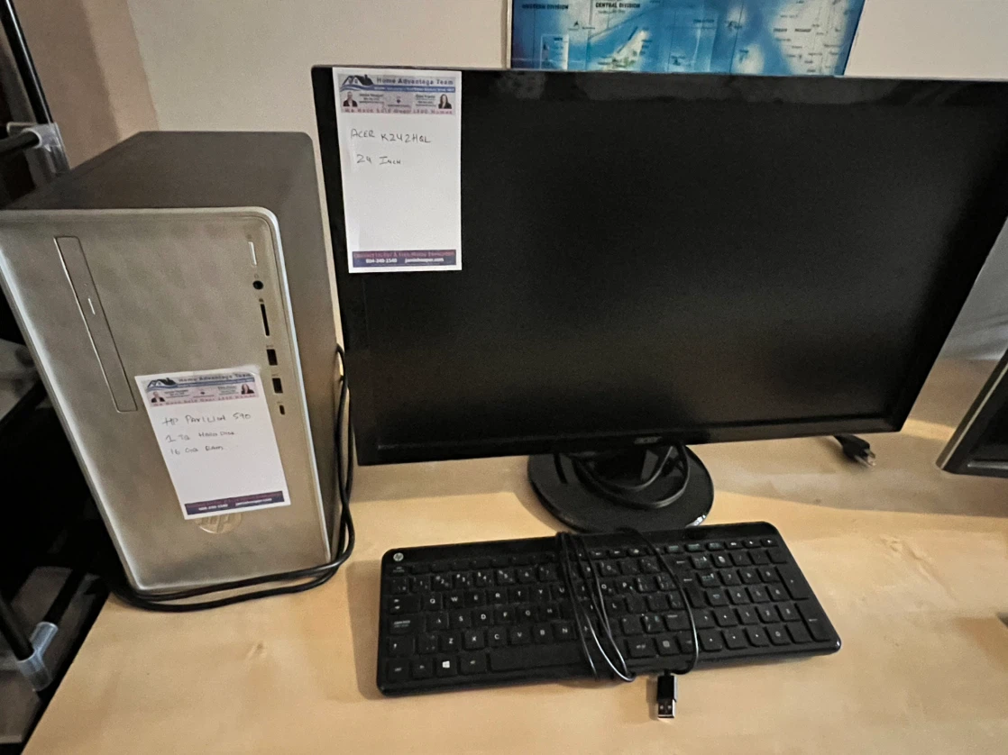 HP Pavilion 590 Desktop Computer Setup