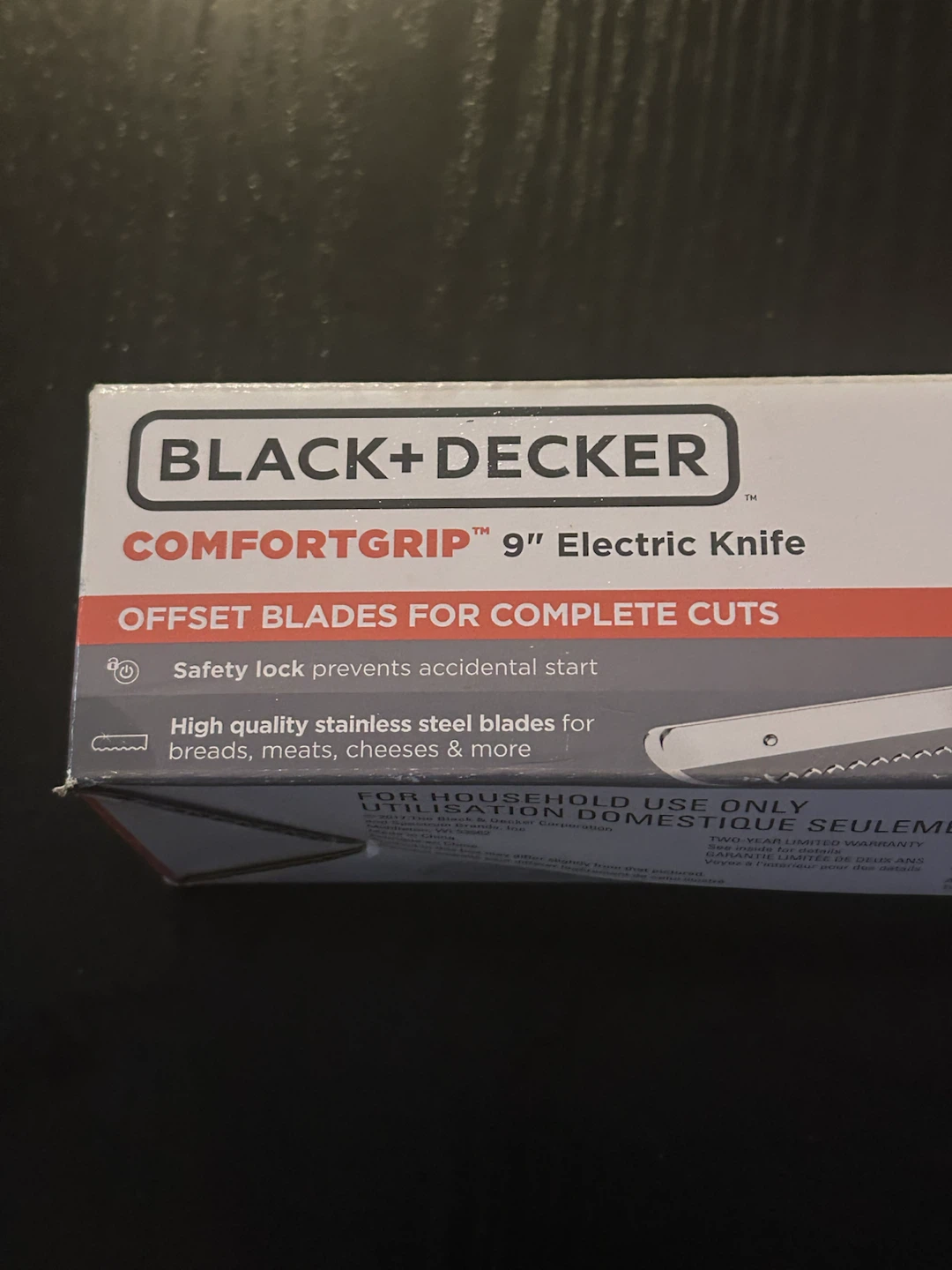 BLACK+DECKER ComfortGrip 9" Electric Knife