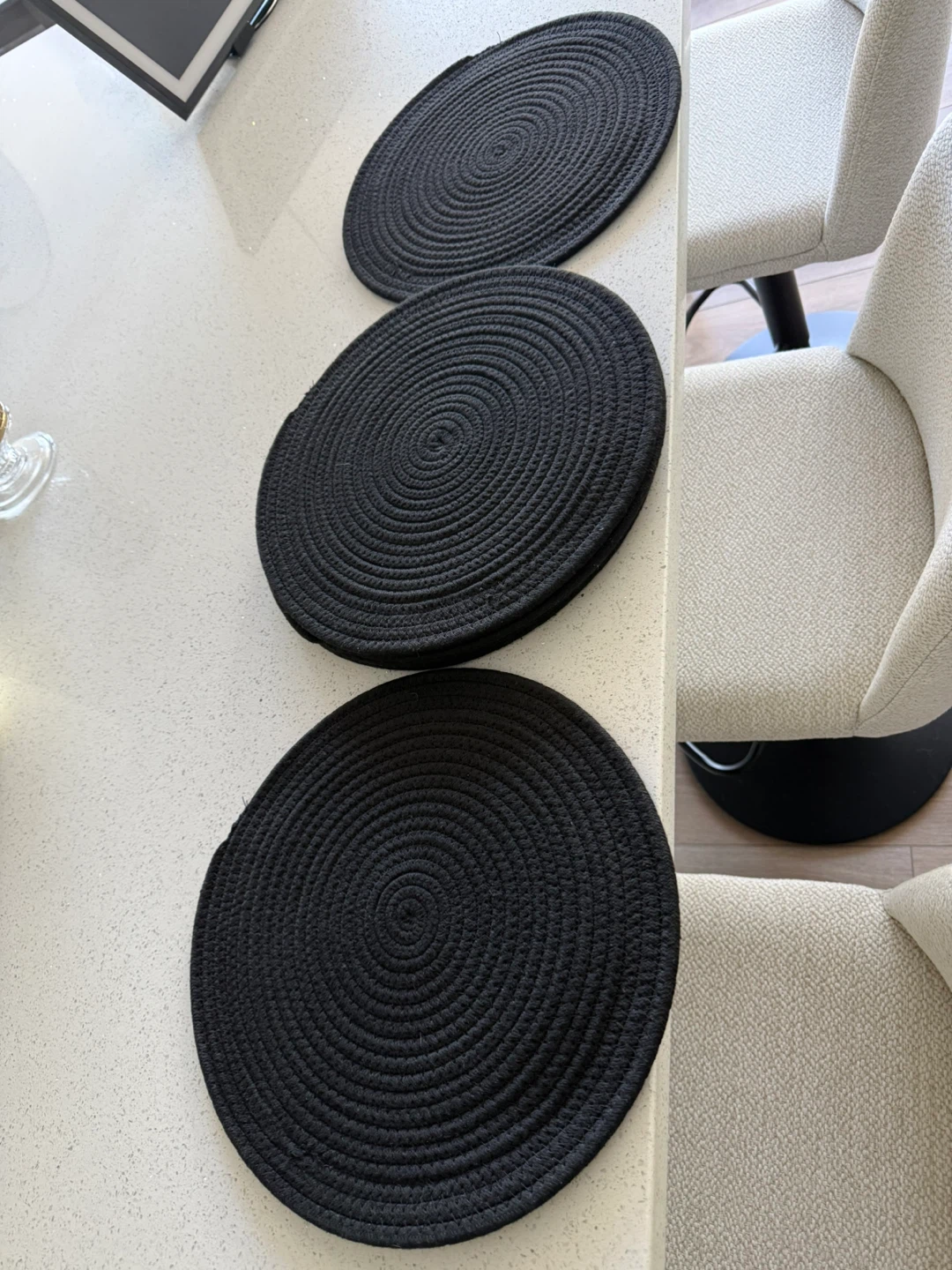 Round Woven Placemats (Set of 6)