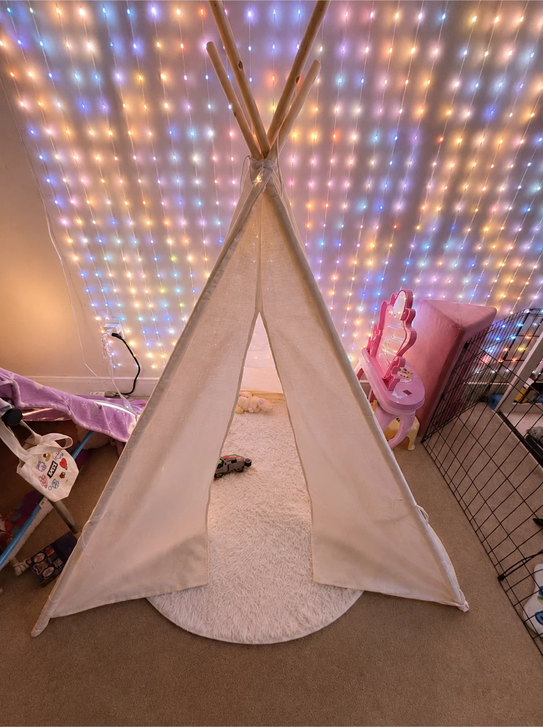 Kids Teepee Play Tent with Mat