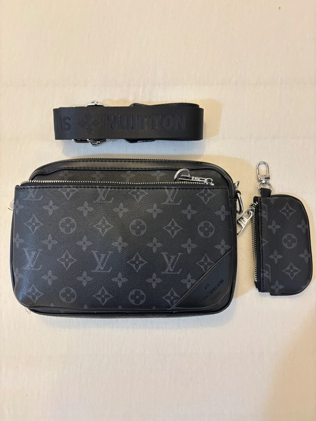 Luxury Black Cross Over Bag