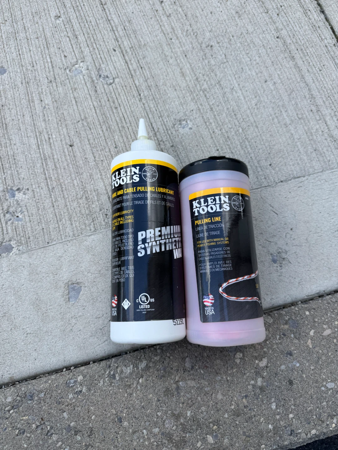 Klein Tools Wire and Cable Pulling Lubricant + Pull Line