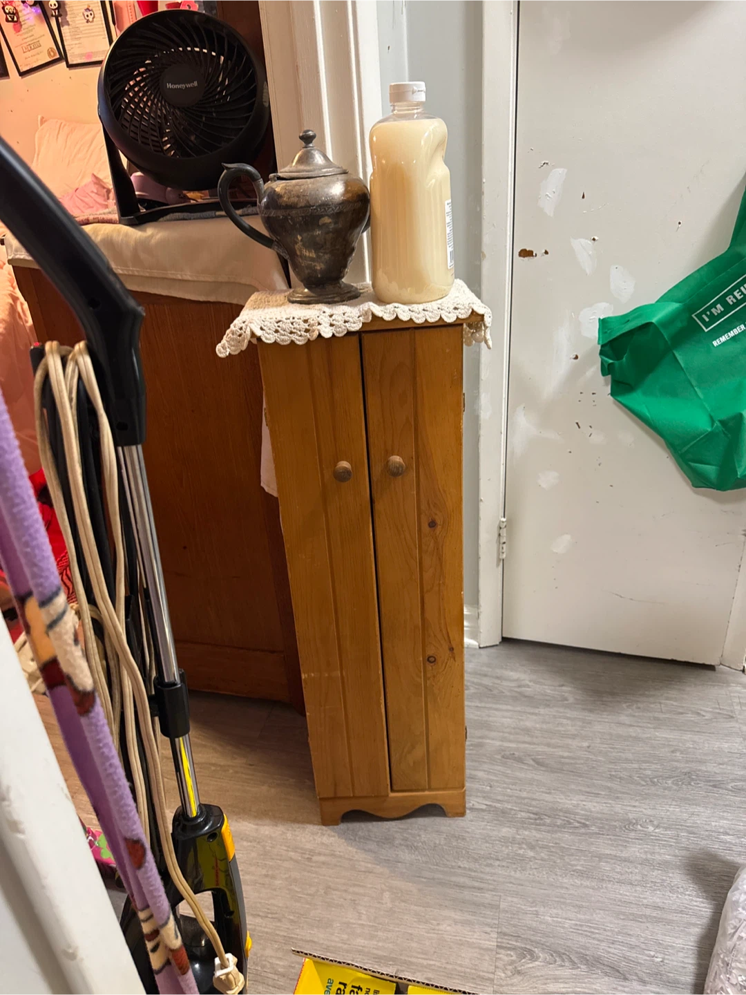 Wooden Storage Cabinet with Shelves