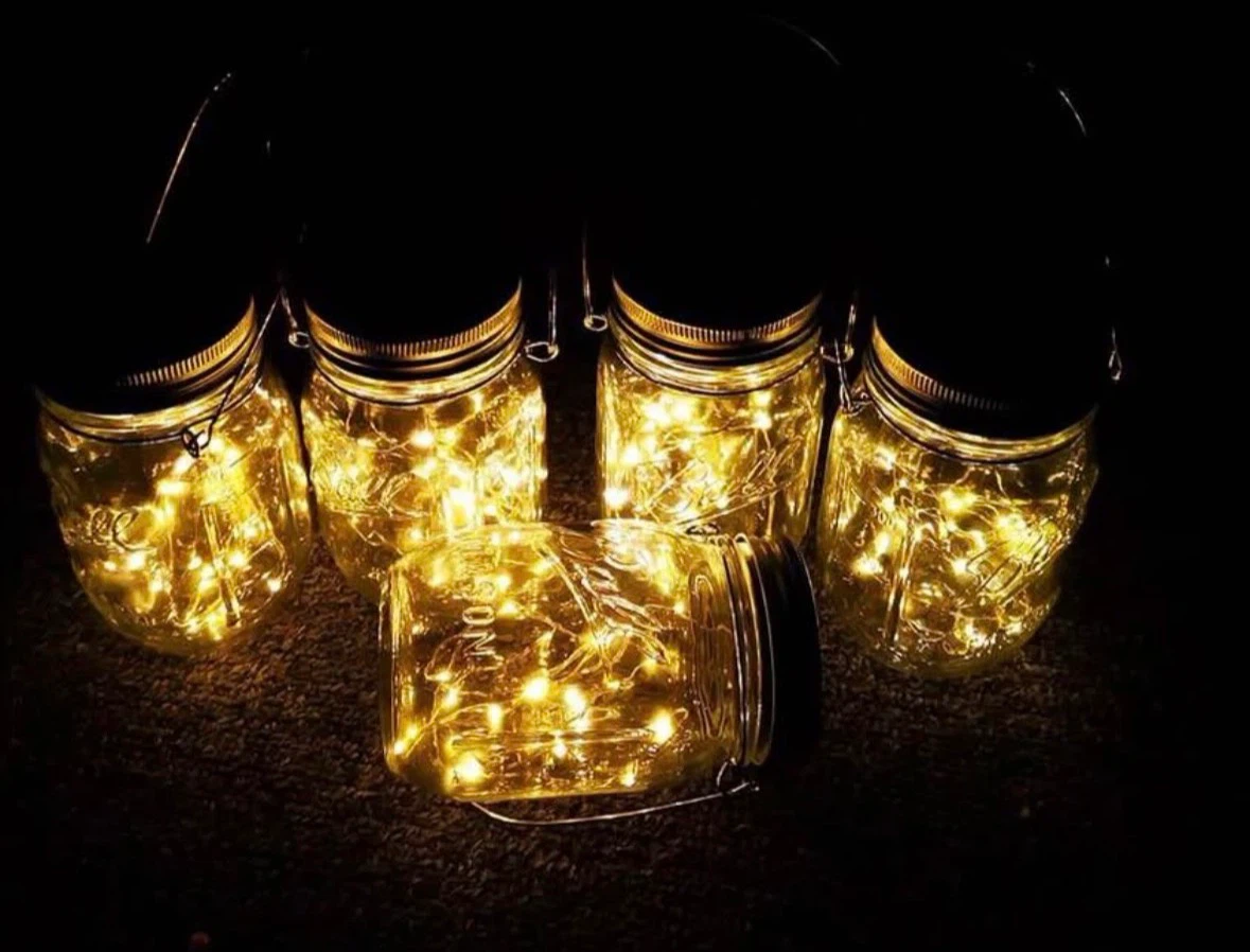 Solar Lanterns Mason Jar Hanging Lights,4 Pack - photo 2