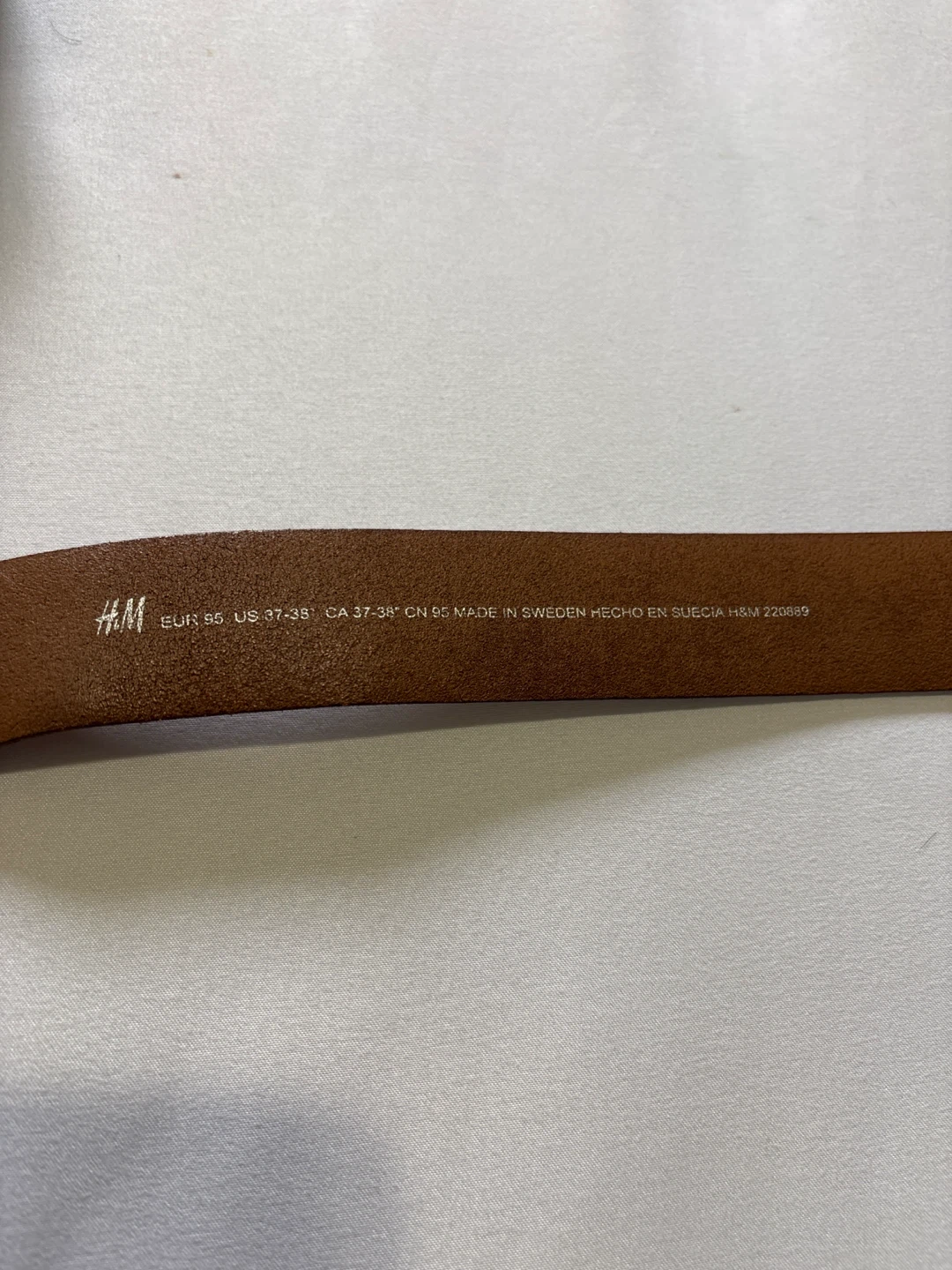 H&M Brown Leather Belt & Blue Fabric Belt Bundle - photo 3