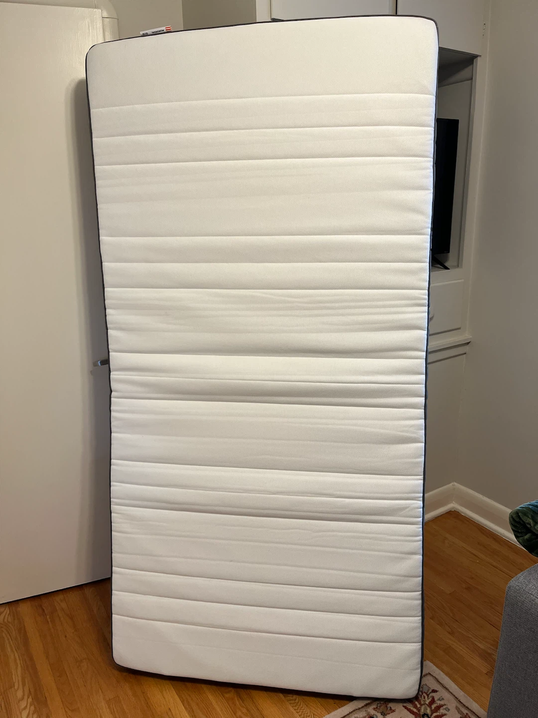 Twin Bed Frame with Ikea Mattress Good Condition - photo 4