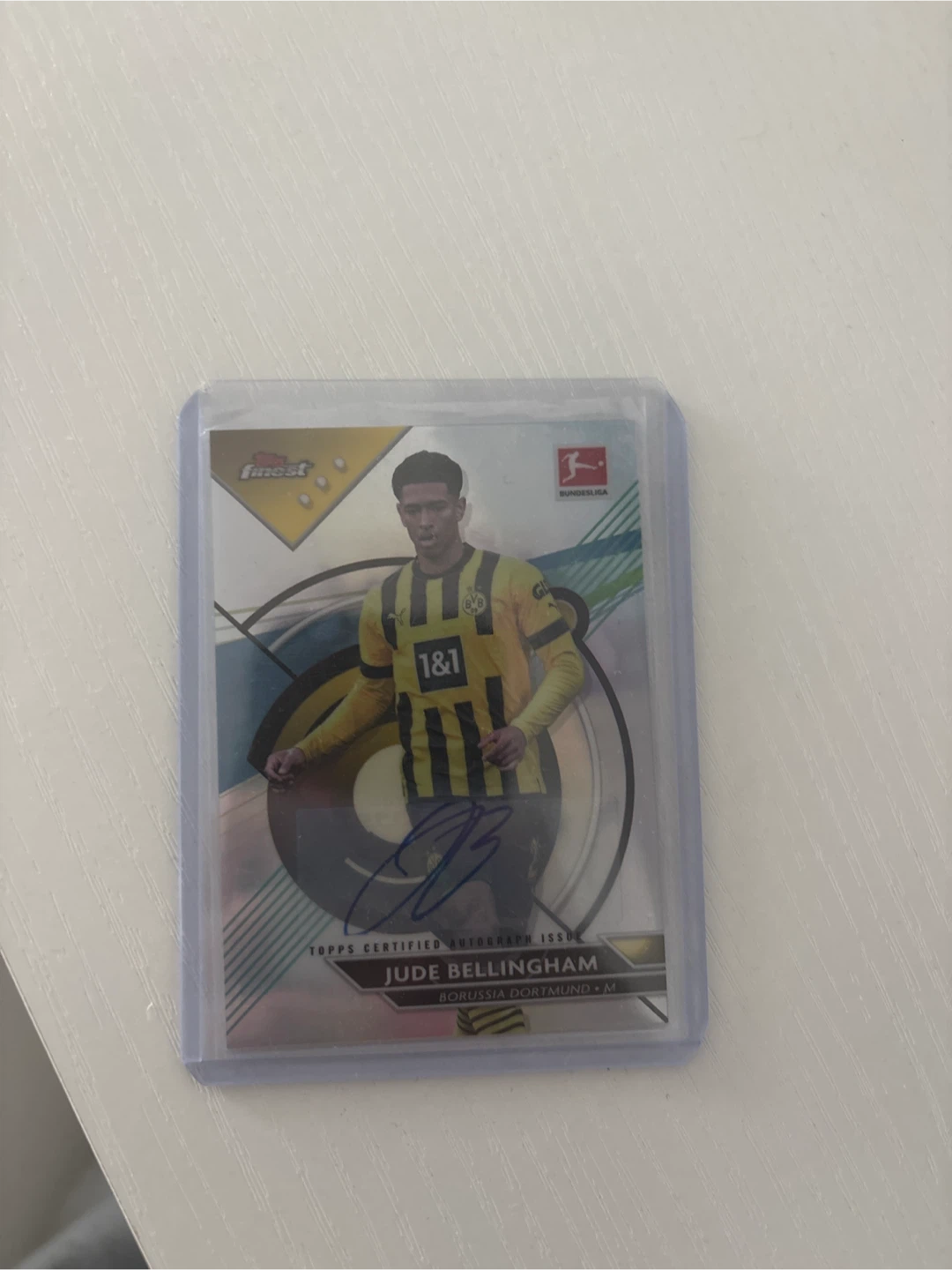 2022-23 Topps Finest Bundesliga Jude Bellingham Refractor Auto
