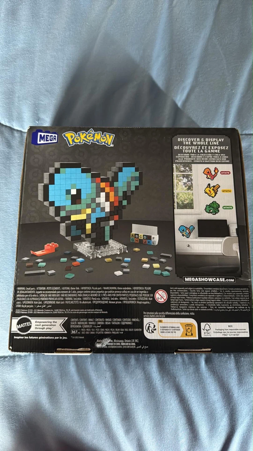Mega Pokemon Squirtle Pixel Art Building Set - photo 2