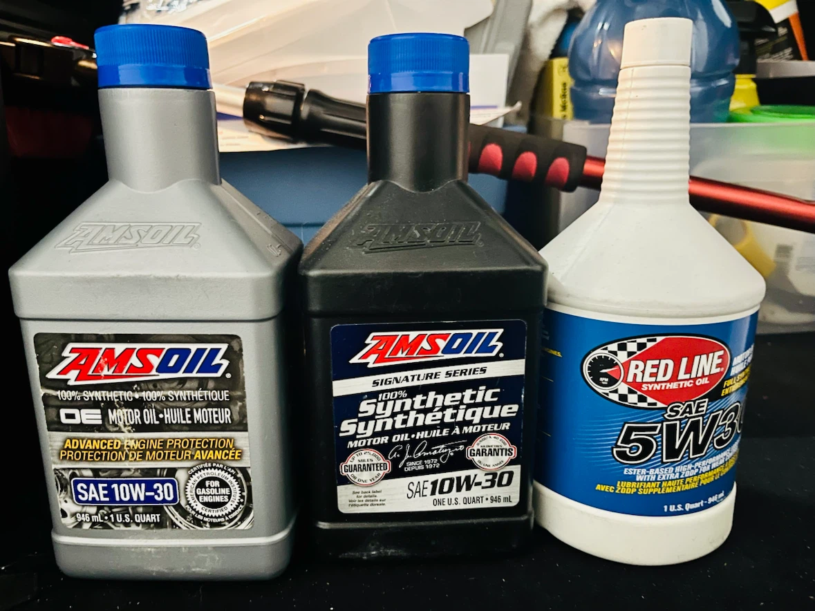 3 Bottles of Synthetic Motor Oil