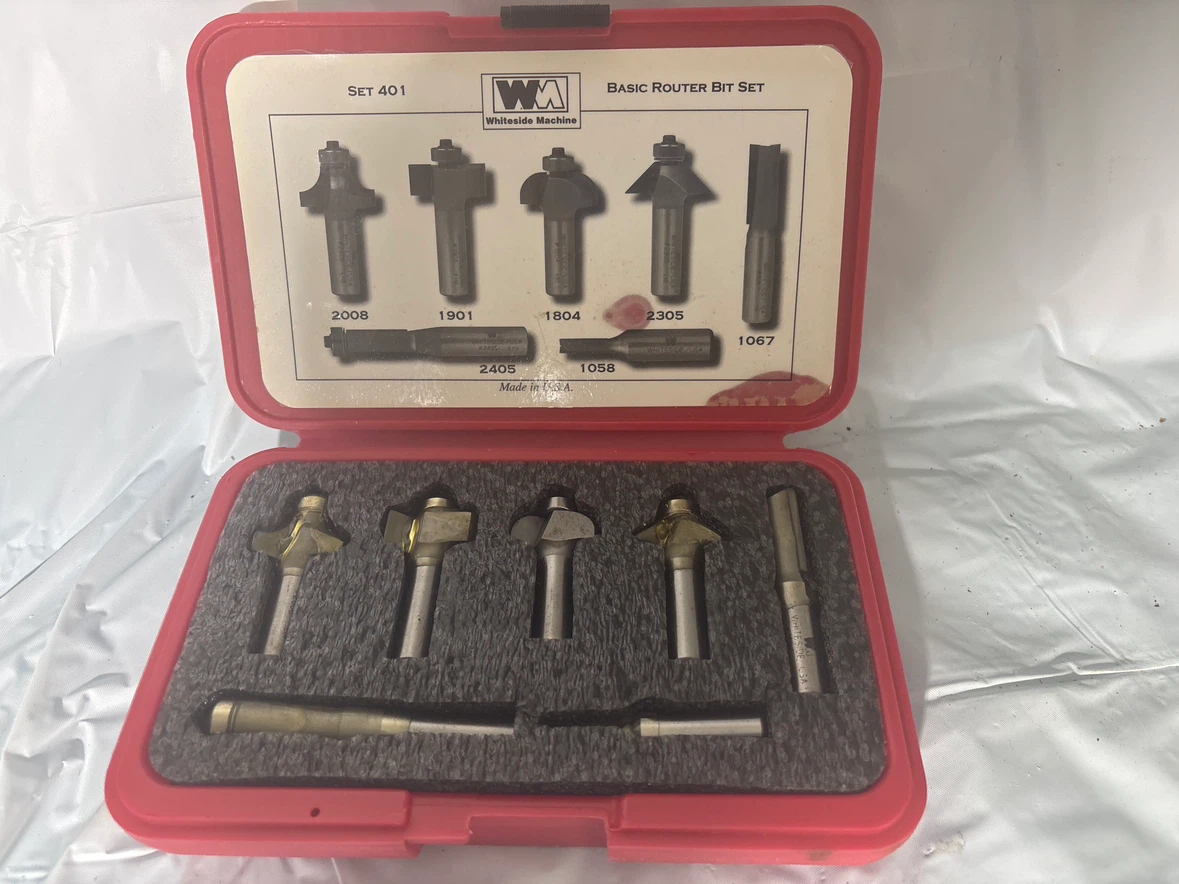 Whiteside Machine Basic Router Bit Set 401