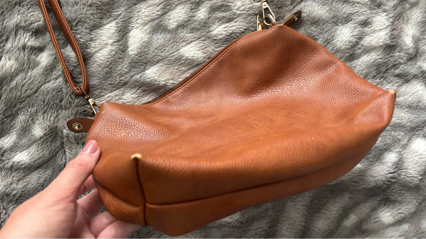 Brown cross body handbag purse - photo 4