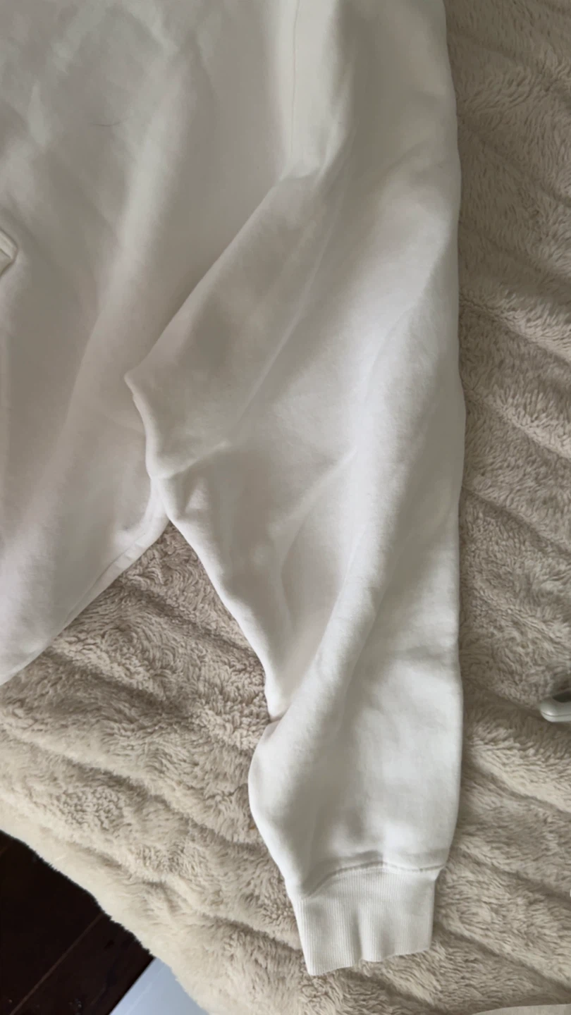 Aritzia SweatFleece White Sweater - photo 4