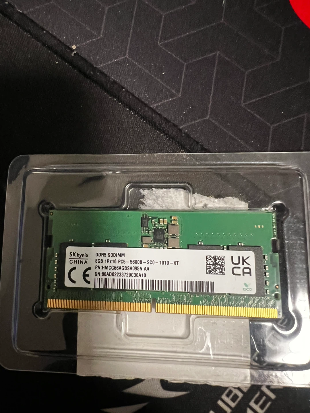 SK Hynix 8GB DDR5 5600MHz SODIMM Laptop RAM - photo 2