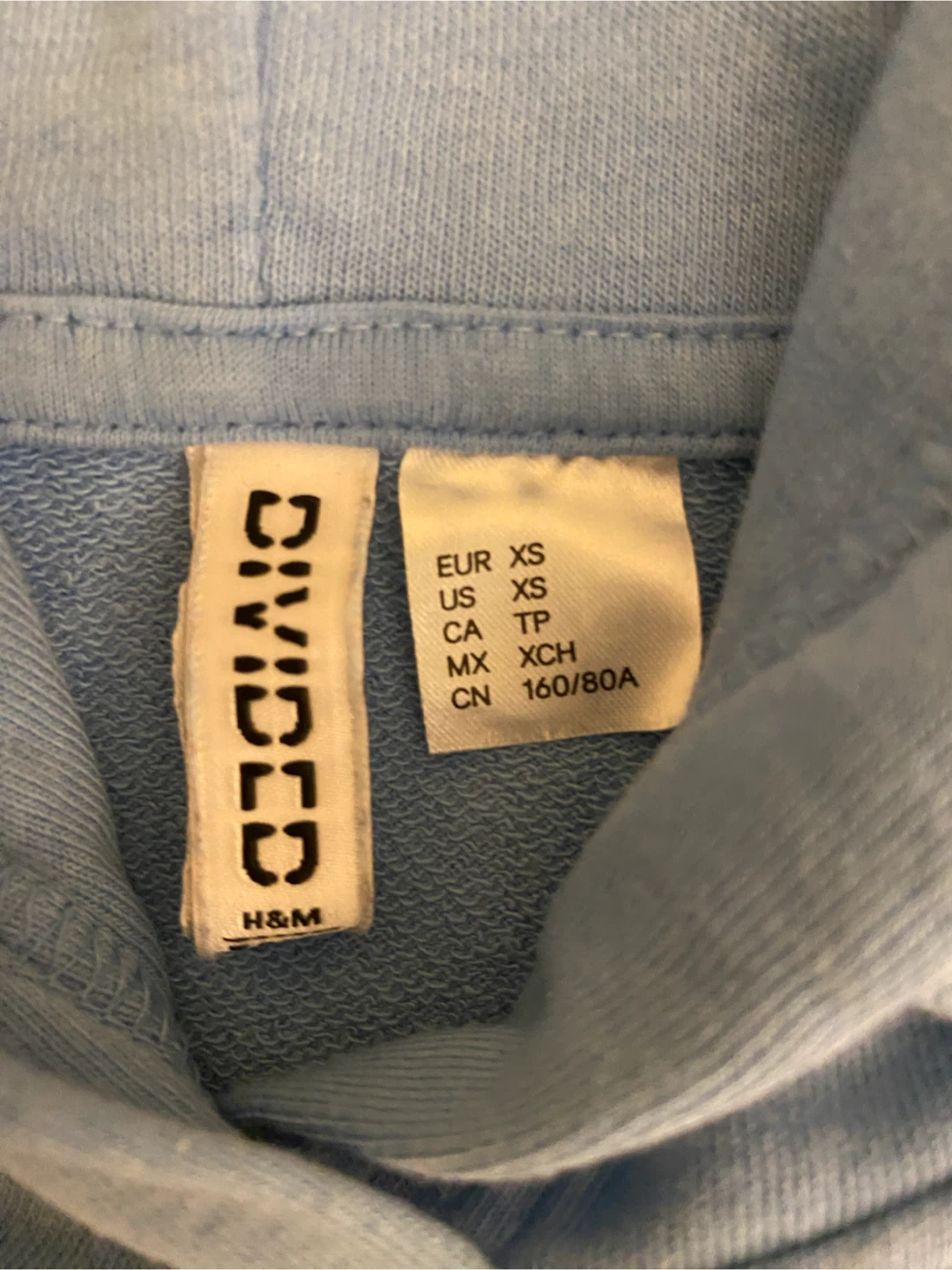 H&M Divided Light Blue Sleeveless Hoodie - photo 5