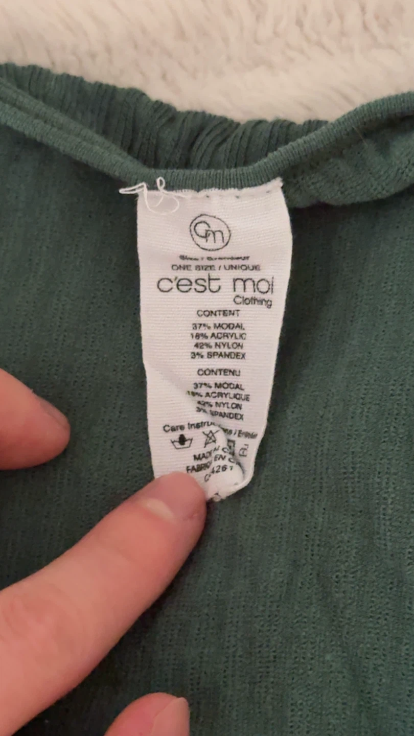Green Long Sleeve Top - photo 2
