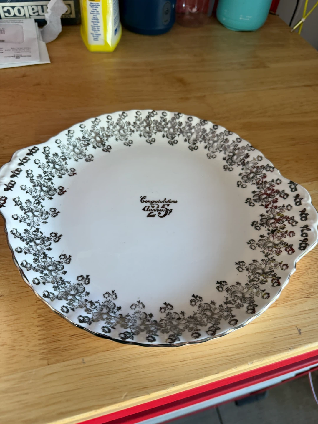 25th Anniversary Tea Cup and Plate Set - photo 2