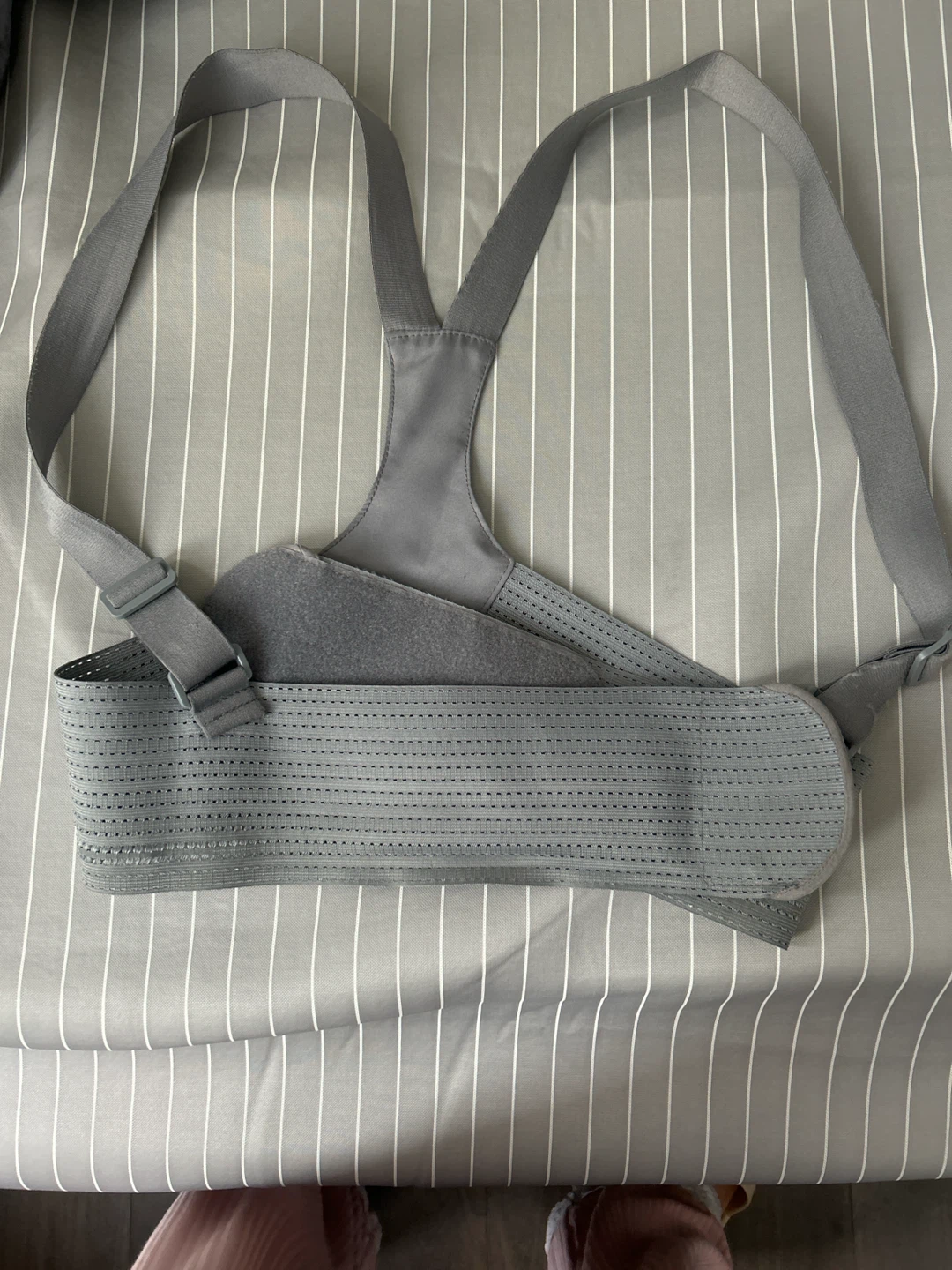 Grey Posture Corrector Back Brace