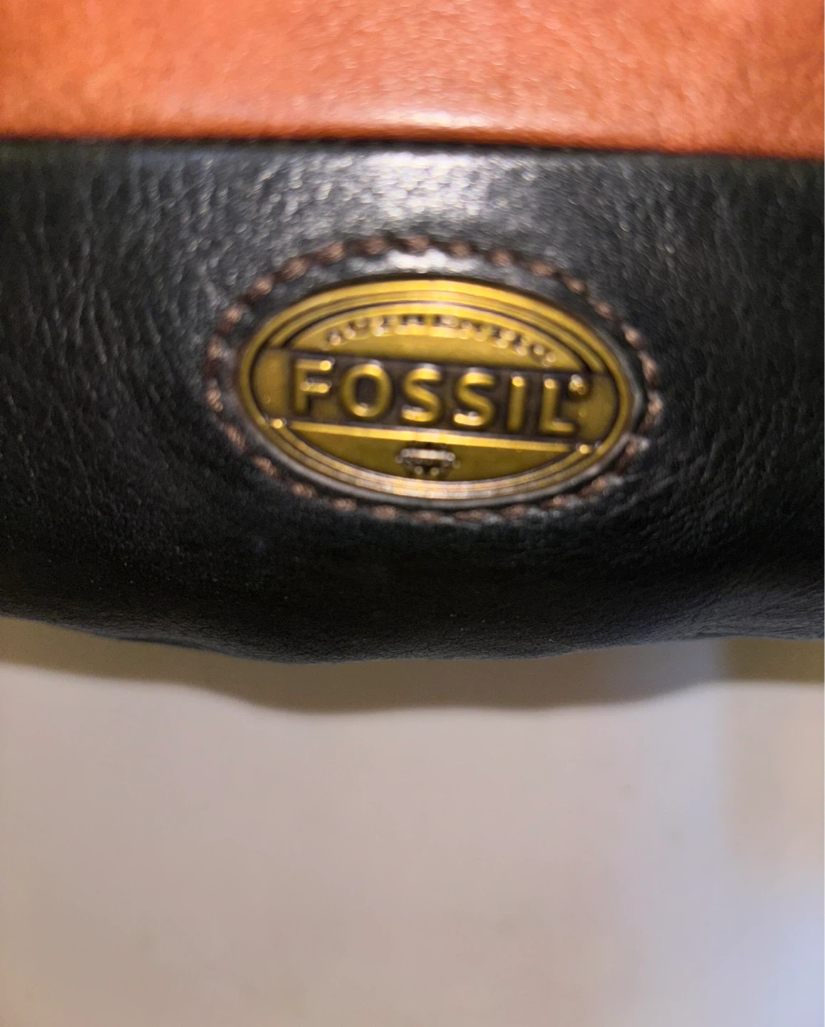 Fossil Striped Leather Shoulder Bag - photo 2