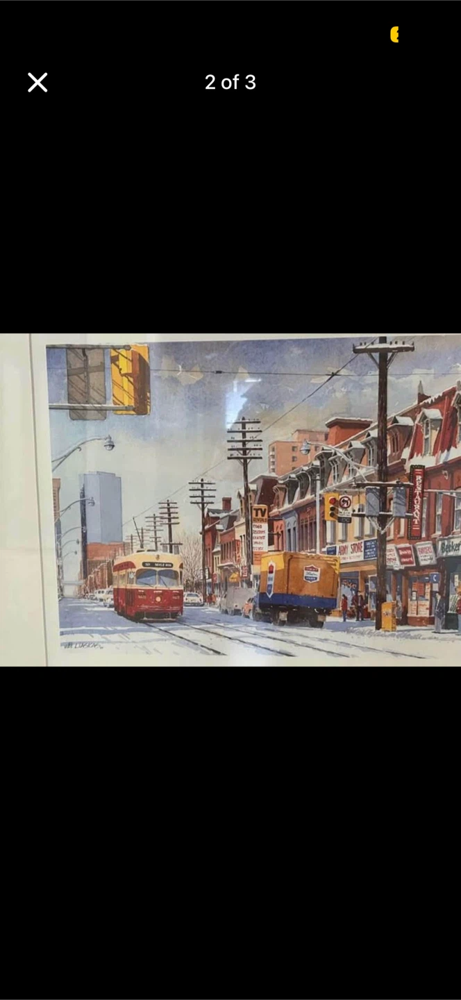 NEED PICKED UP ASAP! MOVING! b LIASKAS old Toronto Framed Print - photo 2