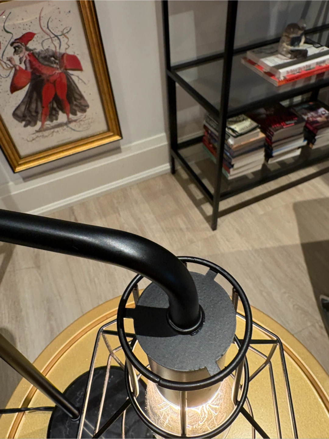Black Industrial Cage Desk Light - photo 4
