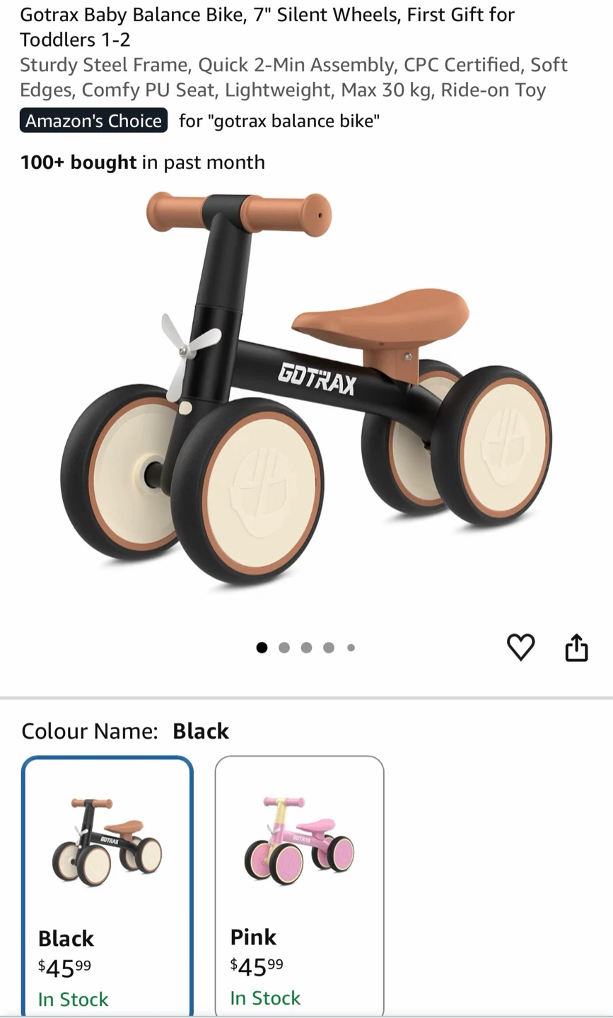 Gotrax BA1 Baby Balance Bike
