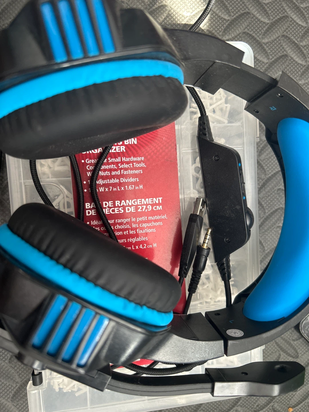 Blue and Black Gaming Headset