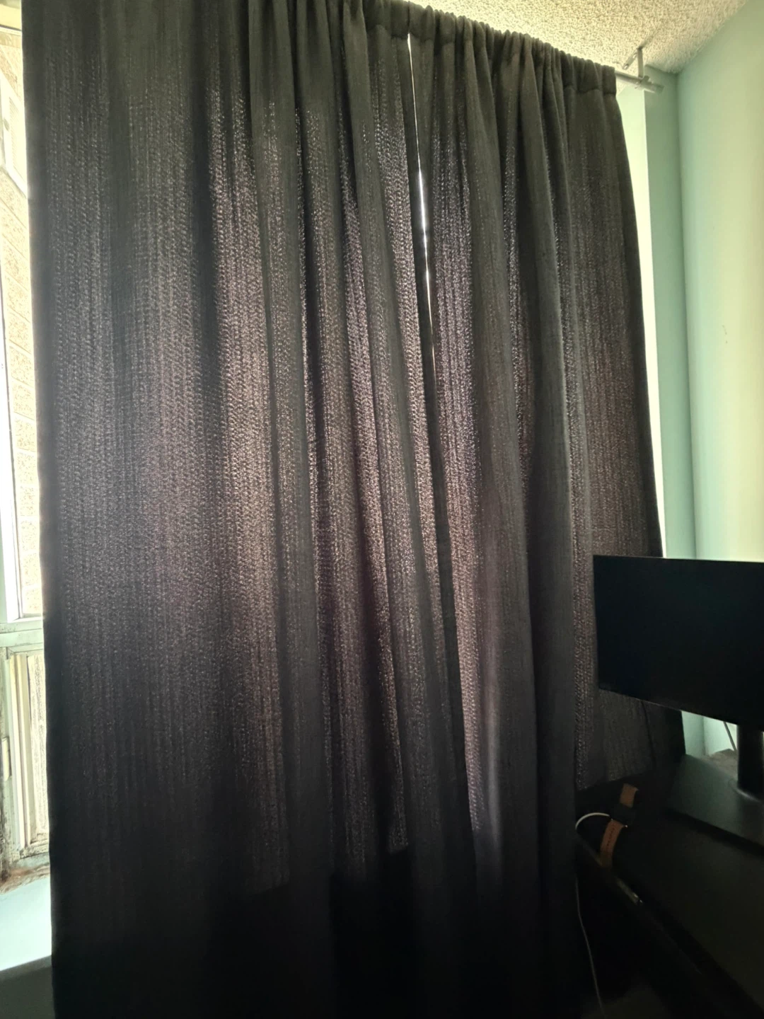 Blackout Curtain Pair - Dark Grey