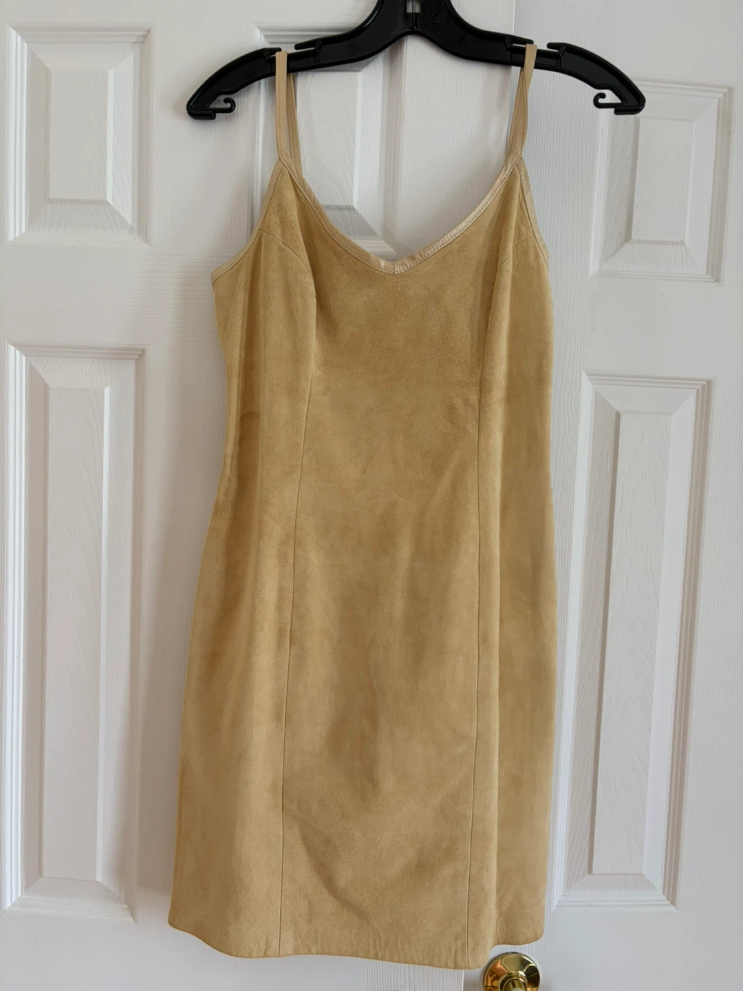 Danier Leather Mini Dress - Tan