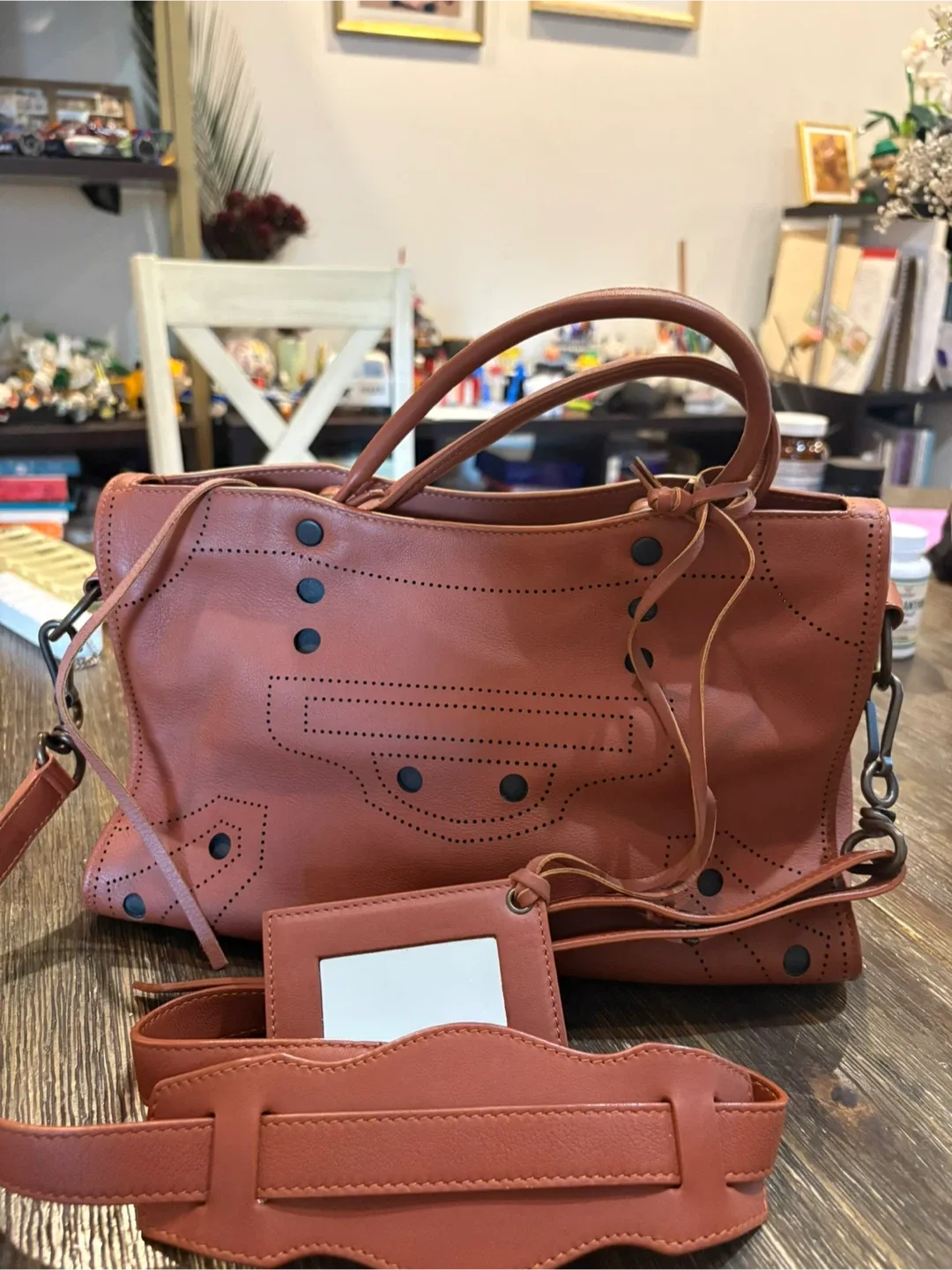 Balenciaga Brown Leather Handbag