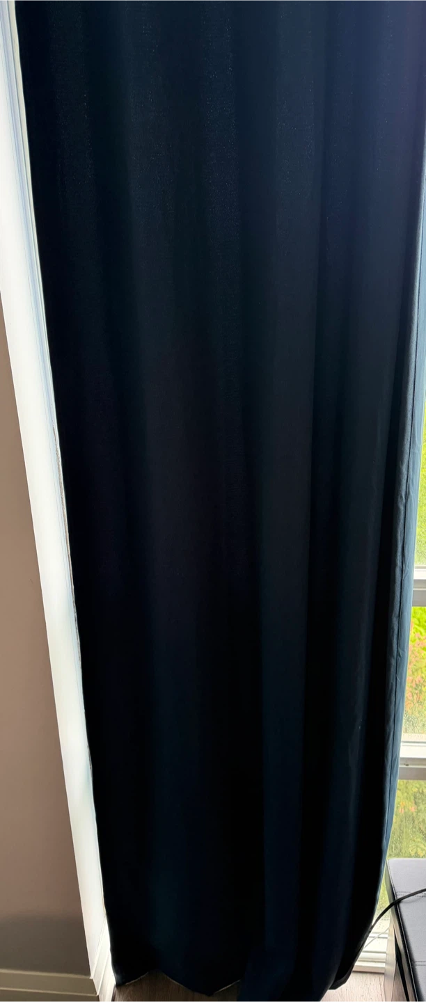 Blackout Navy Blue Grommet Curtain (3) - photo 2