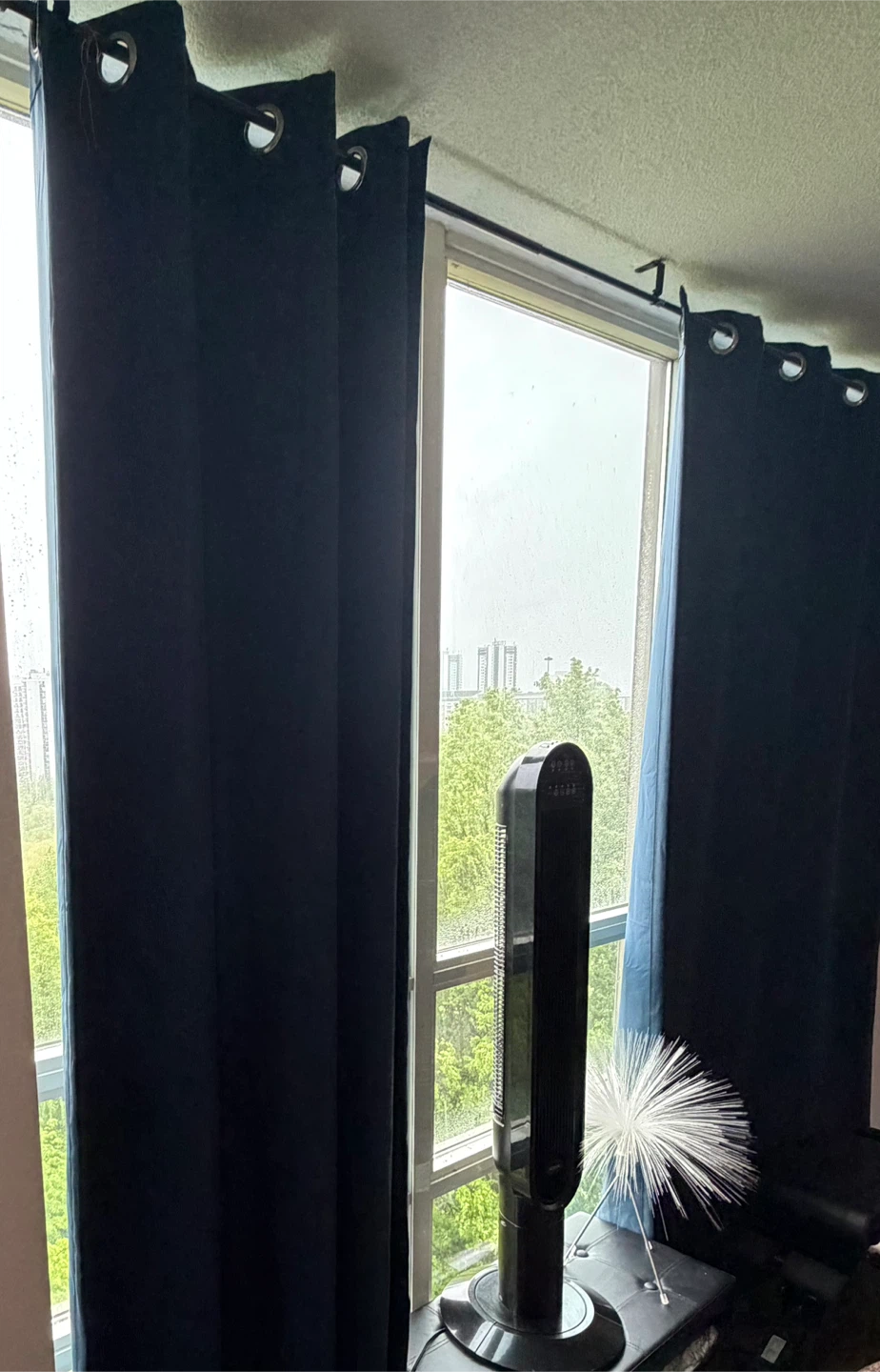 Blackout Navy Blue Grommet Curtain (3) - photo 3