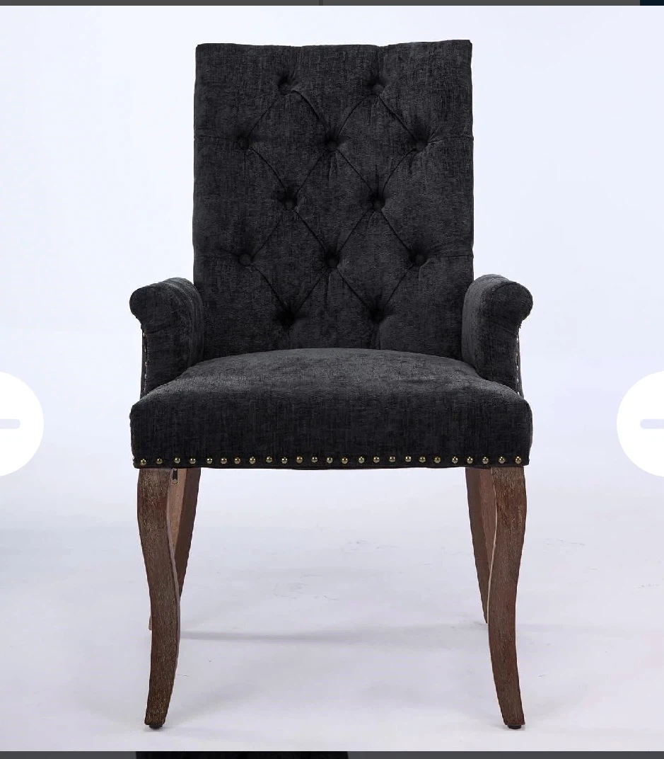 🖤 Elegant Black Writing Desk & Velvet Chair Set - photo 2