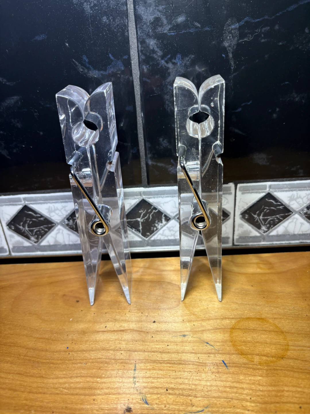 Acrylic Clear Plastic Clothespins (Set of 2) - photo 3