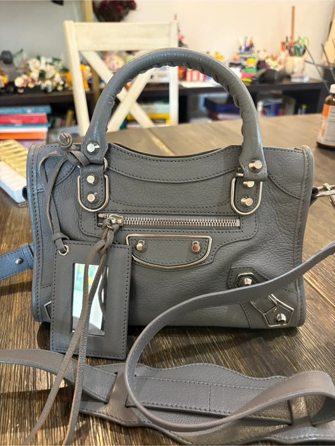 Balenciaga Classic City Mini Bag Gray