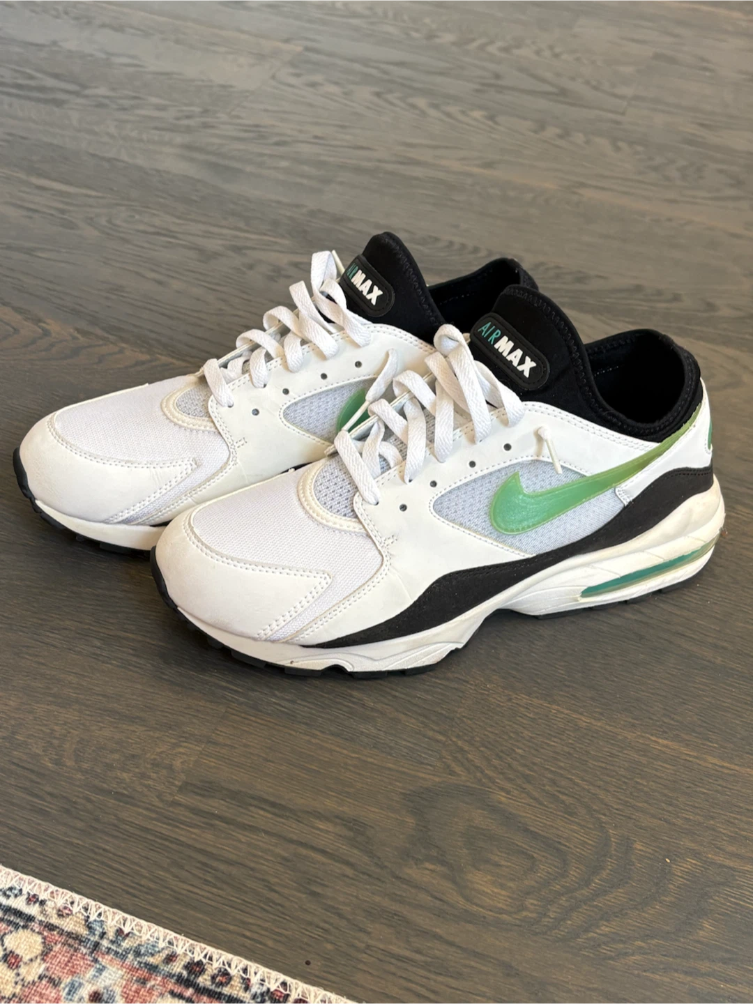Nike Air Max 93 White Green Size 11 - photo 2