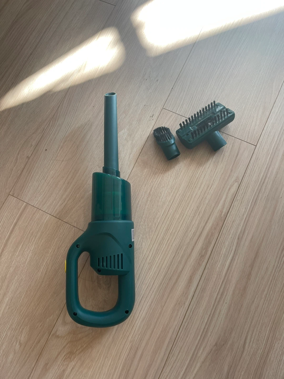 Green Cordless Handheld Vacuum Cleaner with Attachments