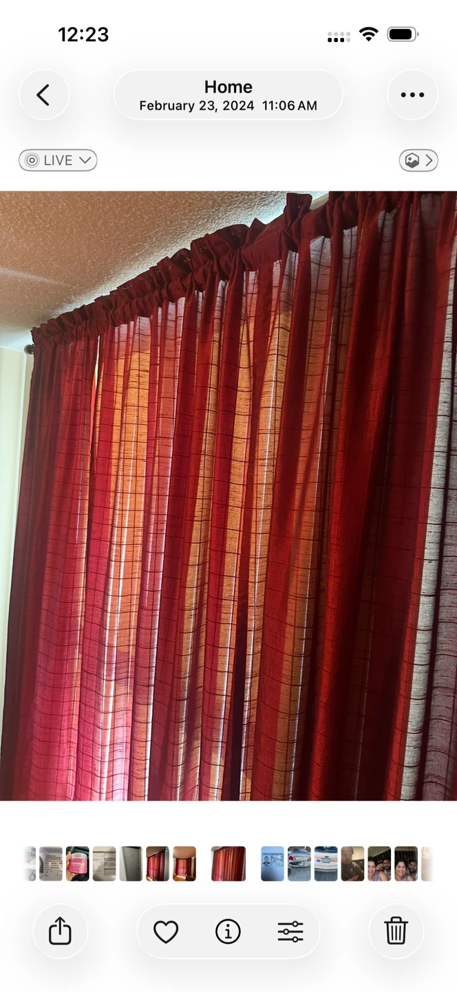Three beautiful curtains