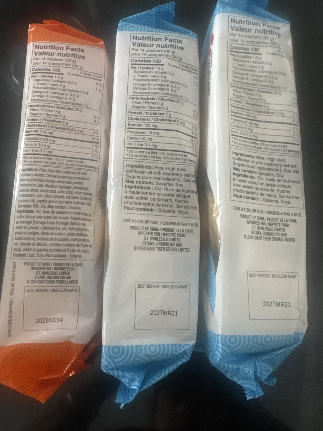 3 Packs of Giant Value Rice Crackers - photo 2