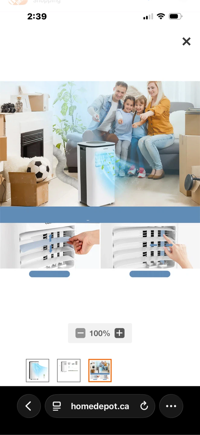 New 9000 BTU 3-in-1 Portable Air Conditioner - photo 3