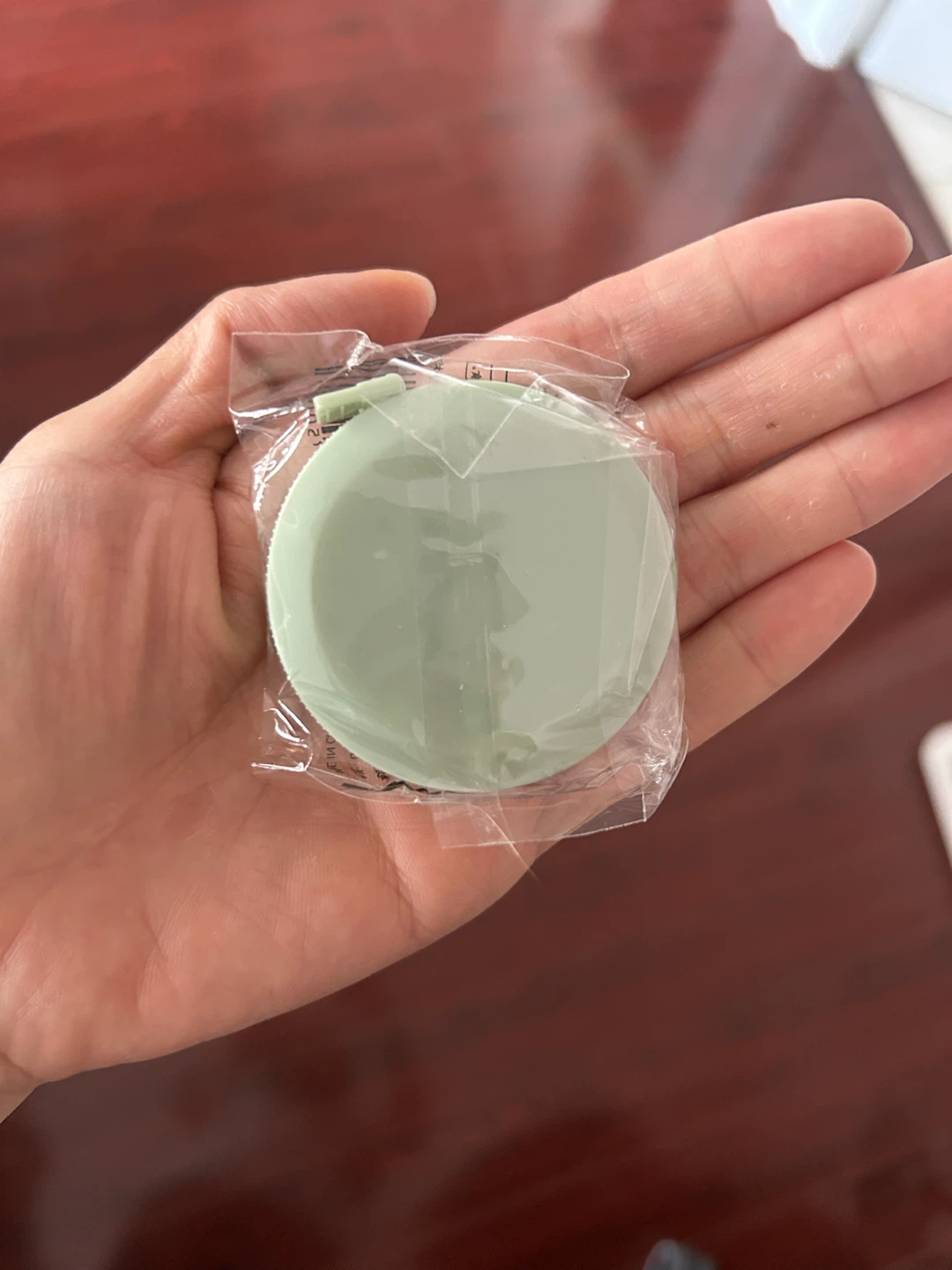 Light green portable tape measure