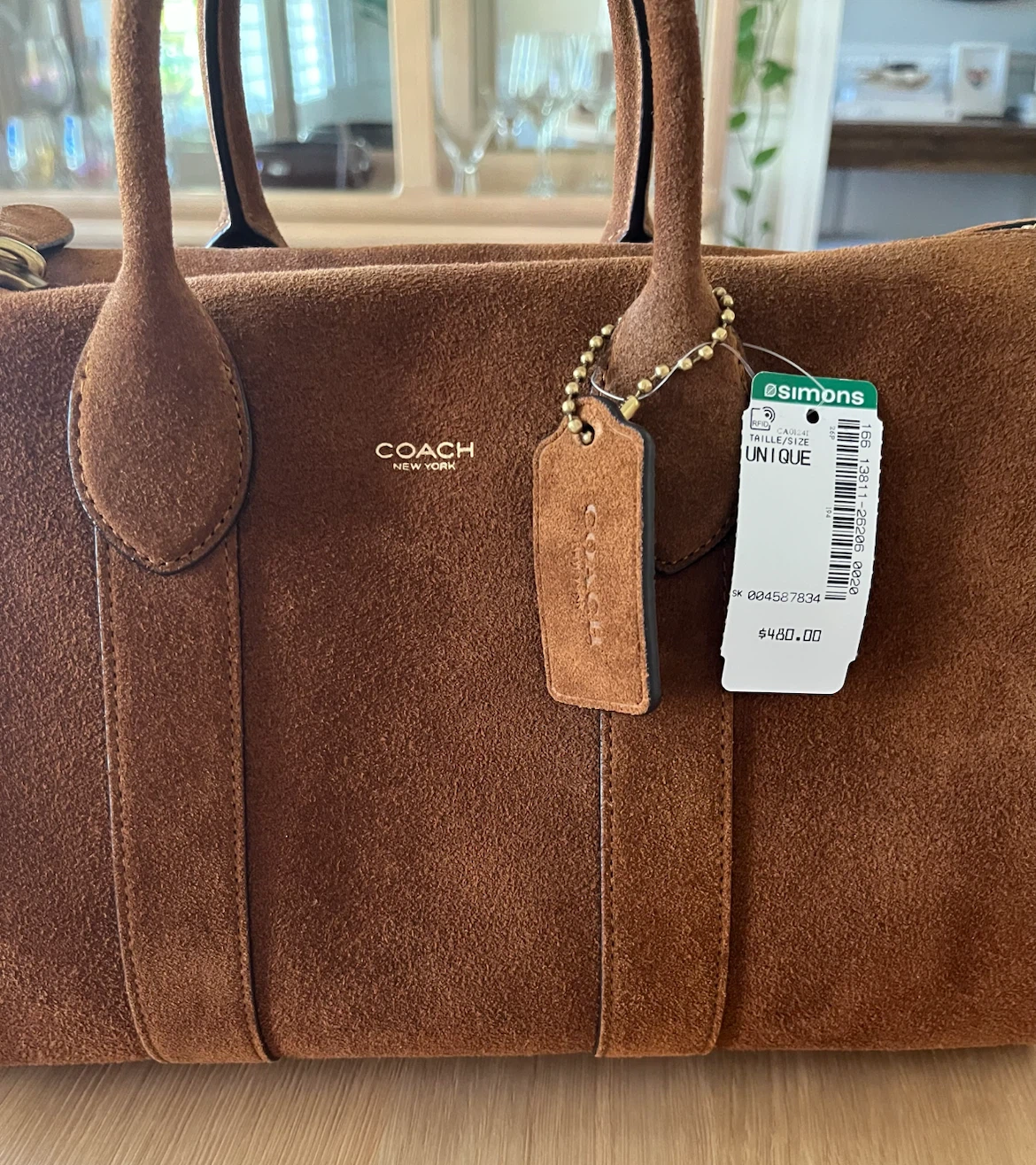 Coach Compass 35 in Warm Brown Suede - photo 2