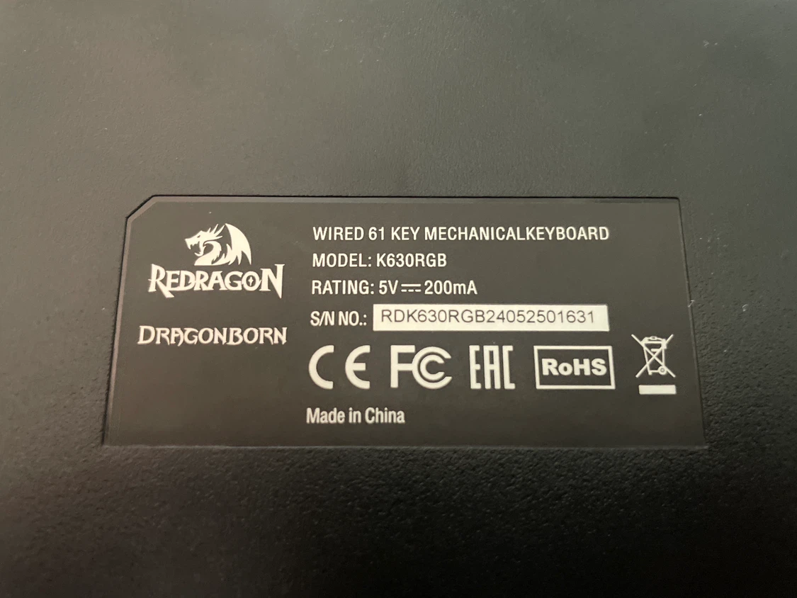 Redragon K630RGB Dragonborn Mechanical Keyboard - photo 2