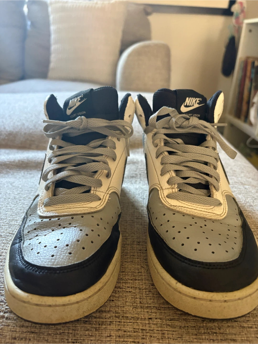 Nike Court Vision Mid Gray/Black