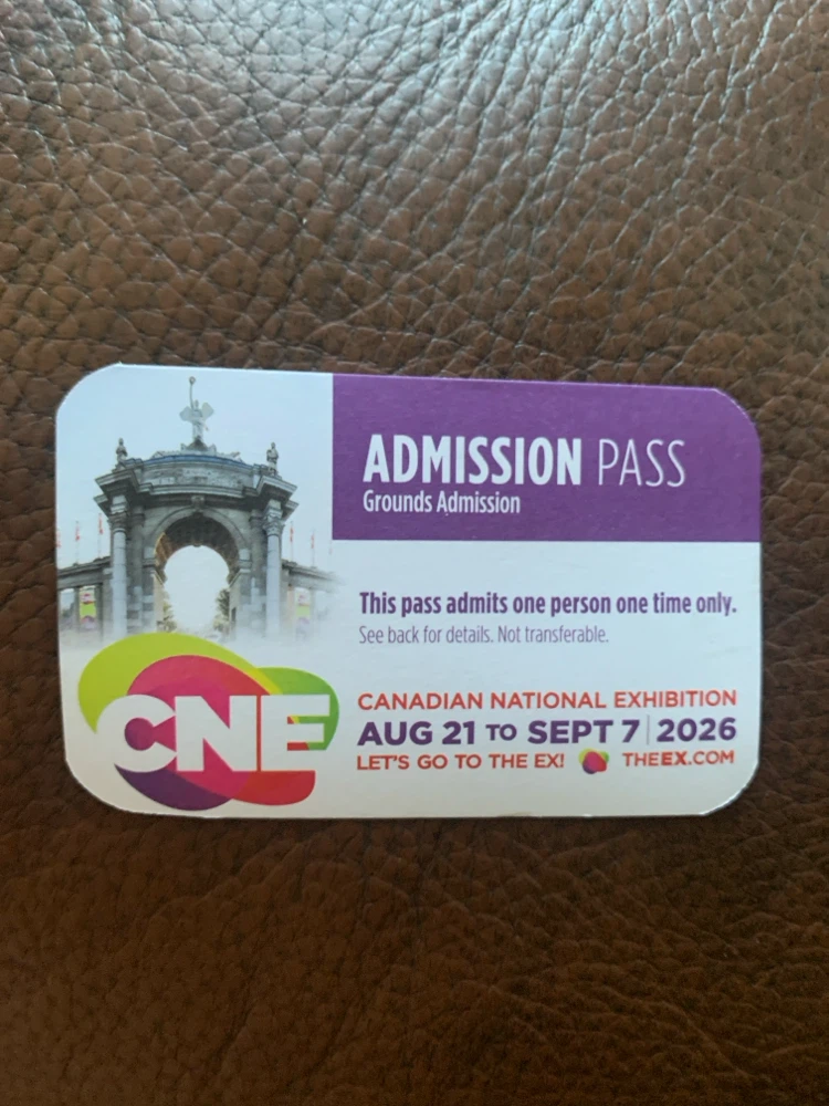 CNE Admission Pass - Canadian National Exhibition 2026