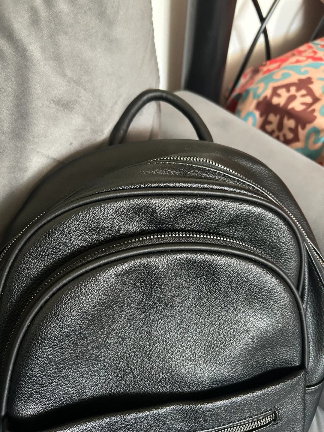 David Jones Black Faux Leather Backpack - photo 2
