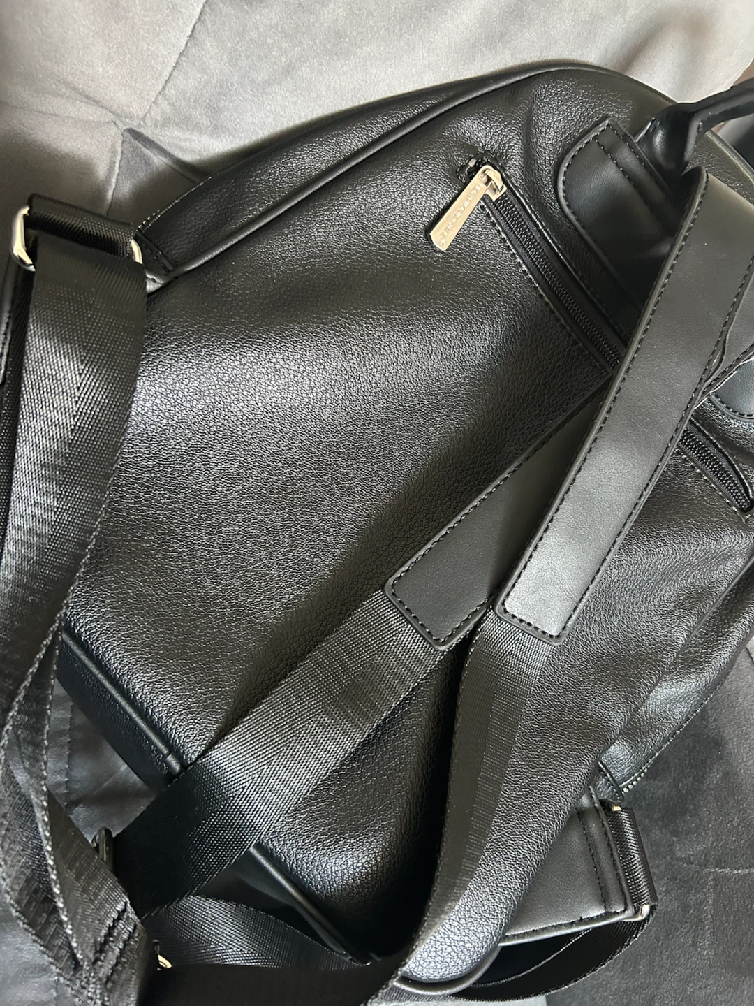 David Jones Black Faux Leather Backpack - photo 3